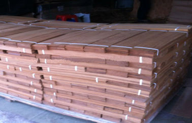 कटा हुआ काट लकड़ी फ़्लोरिंग लिबास शीट, टीक लकड़ी लकड़ी की छत 0.5 मिमी