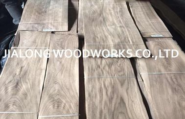 फर्श की सतह के लिए टुकड़ा काट अमेरिकी लकड़ी फर्श लिबास / अखरोट की लकड़ी लिबास