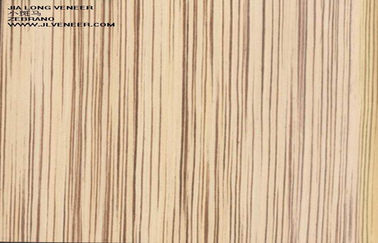 निर्माण इंजीनियर Zebrano लकड़ी लिबास दीवार पैनलों आर्टिफिशियल