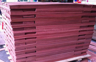 कटा हुआ प्राकृतिक लाल Sapele फर्नीचर के लिए लकड़ी लिबास फ़्लोरिंग शीट