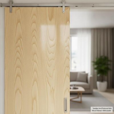 Sanded And Polished Ash Wood Veneer AAA Grade Recommended Sliding Door Choice Combining Strength And Aesthetic Appeal