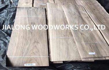 फर्श की सतह के लिए टुकड़ा काट अमेरिकी लकड़ी फर्श लिबास / अखरोट की लकड़ी लिबास